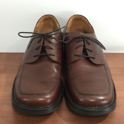 Bostonian Strada Men Sz 12 M Brown Leather Lace Up Shoe Made  display picture 2