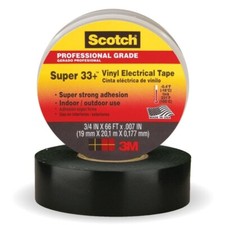 3M Scotch Super 33 Vinyl Electrical Tape, 3/4" x 66ft- single roll
