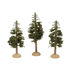 Dept 56 PONDEROSA PINES SET OF 3 TREES General Village 6014702 BRAND NEW 2025