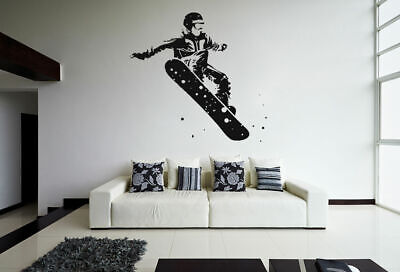 ik1127 Wall Decal Sticker snowboarding snowboarder board sports bedroom room