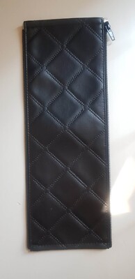 Faux Leather Zip On Bumper Bar CoverFor Bugaboo Cameleon BLACK