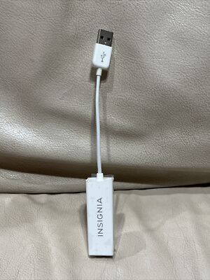 Insignia NS-PU98505 White USB 2.0 to Ethernet adaptador For Windows & Mac