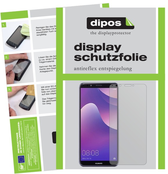 6X Schutzfolie FüR Huawei Y7 (2018) Matt Displayschutzfolie Folie Display Schutz-image