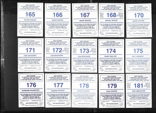 1984-85 OPC 84-85 O PEE CHEE NHL HOCKEY STICKER 147-292 SEE LIST - Picture 62 of 251