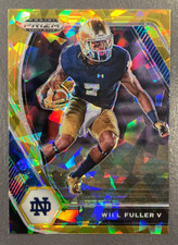 WILL FULLER V 2021 PANINI PRIZM DRAFT PICK GOLD CRACKED ICE
