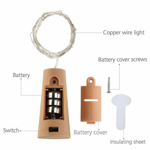 Mini LED Copper Wire String Fairy Lights Battery Operated for Party Home Decor - Picture 10 of 15