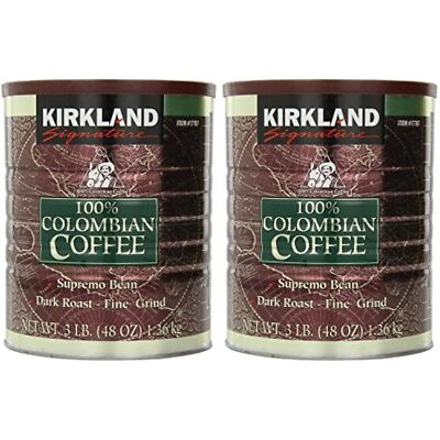 Signature 100% Colombian Coffee Supremo Bean Dark Roast-Fine Grind, 6 Pound