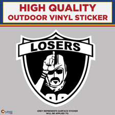 Raiders Are Losers, High Quality Vinyl Stickers