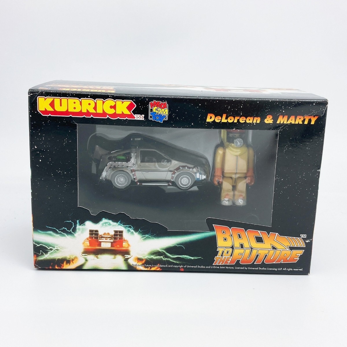 BACK TO THE FUTURE Marty & Delorean Figure Medicom Toy KUBRICK