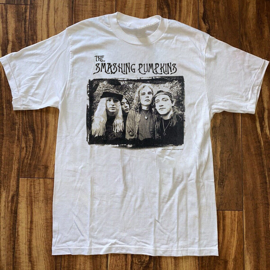 Vtg The Smashing Pumpkins Band Cotton White All Size Unisex Shirt
