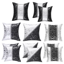 PiccoCasa Sofa Cushion Cover Vintage Floral Printed  Waist Throw Pillow Case