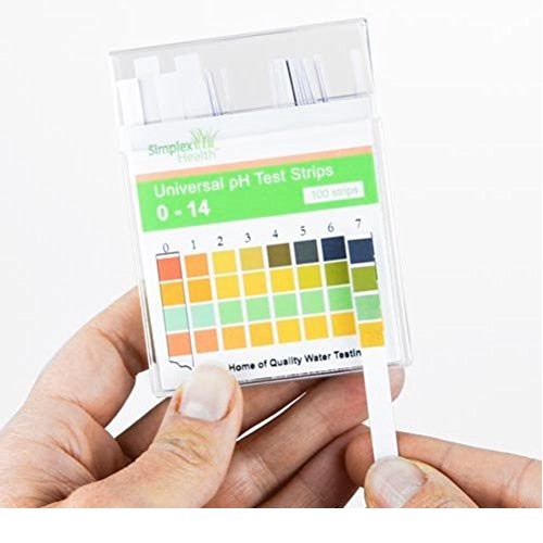 Strisce Reattive pH Acqua Gamma 0-14 (100 Strisce) Strisce Reattive di Simplex Health foto 4