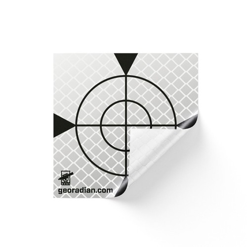 Silver Reflective Targets/Labels (100 No) - 40mm x 40mm + case free!!! - Picture 2 of 4