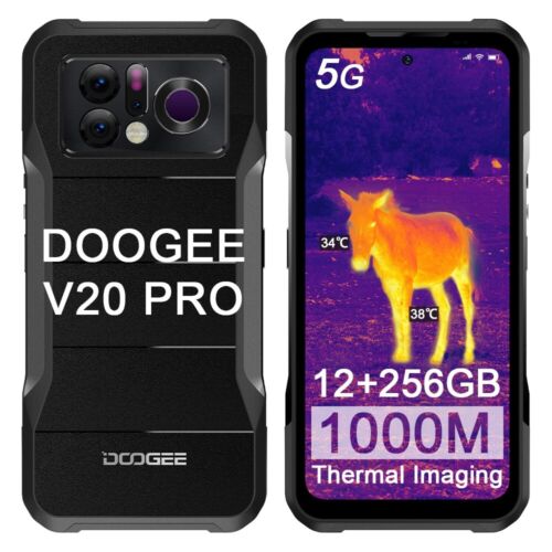 DOOGEE V20 PRO 5G Thermal Imaging Rugged Phones 12GB+256GB Cell Phone Unlocked - Afbeelding 1 van 9