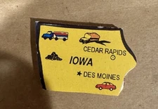 Iowa REPLACEMENT STATE Small World Toys Wooden U.S.A. Map 1994 Puzzle