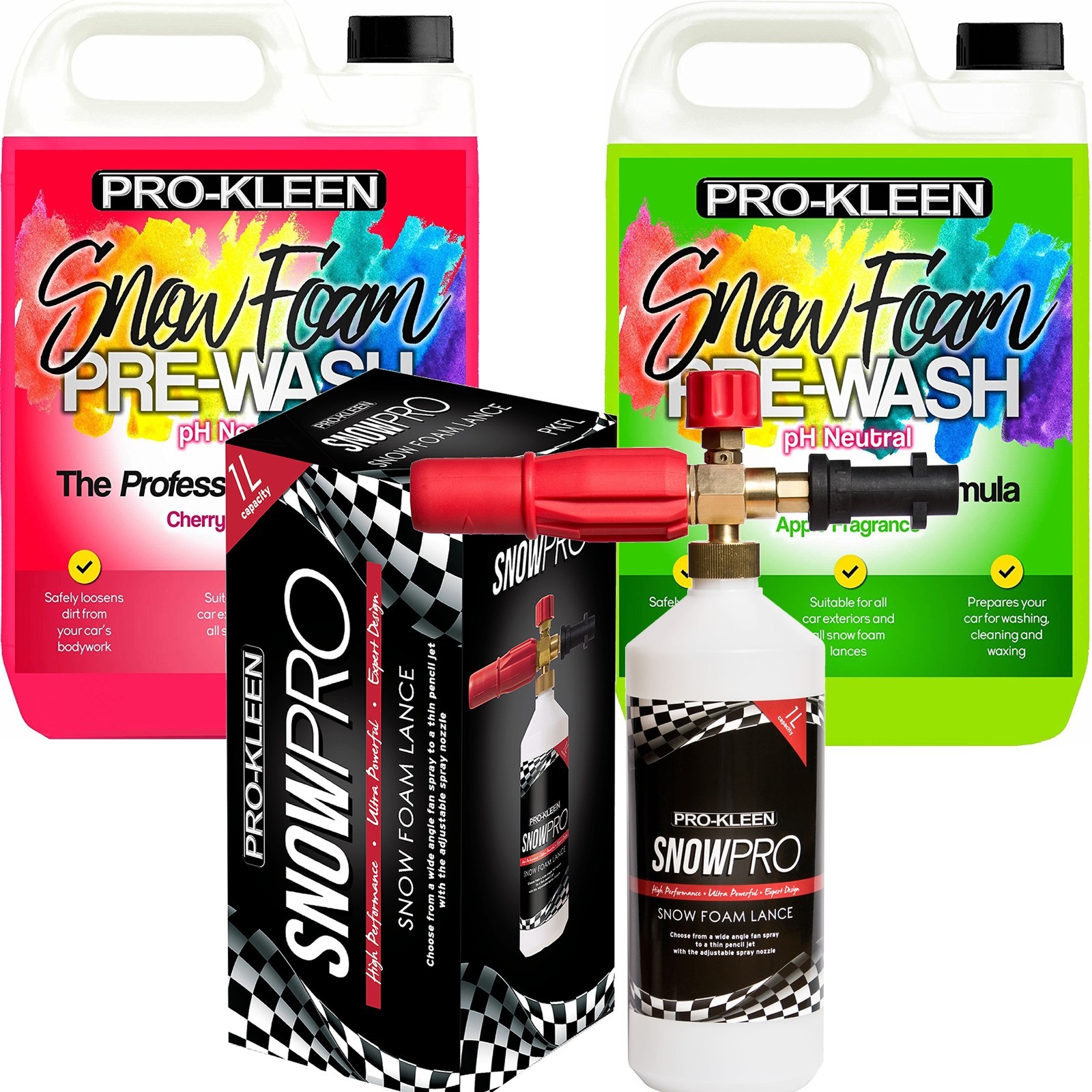 ProKleen Snow Foam Lance Cannon Karcher K Compatible Gun 2 x 5L Car Cleaning 10L