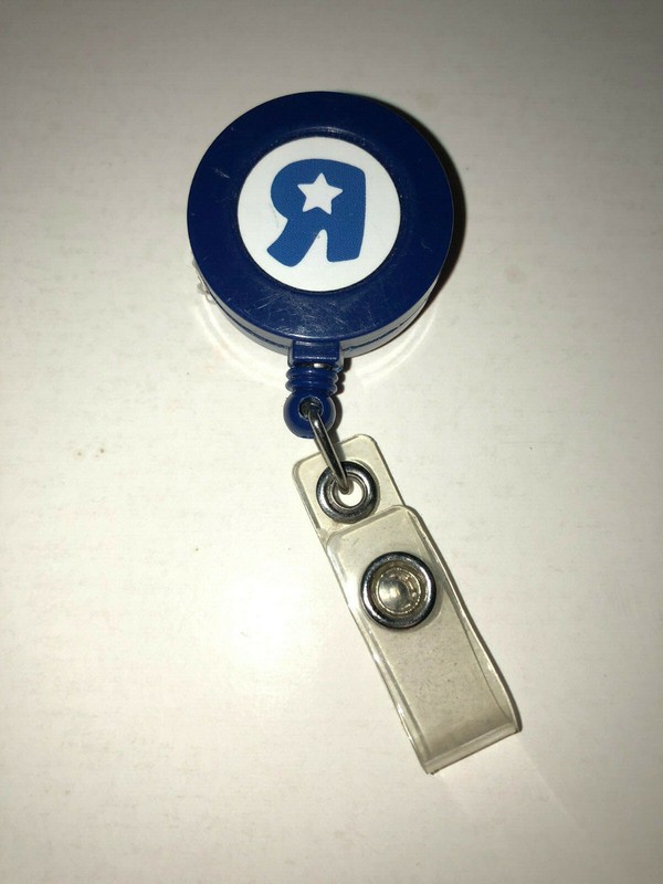 Toys "R" Us Badge Holder with Clip and Retractable String Cord