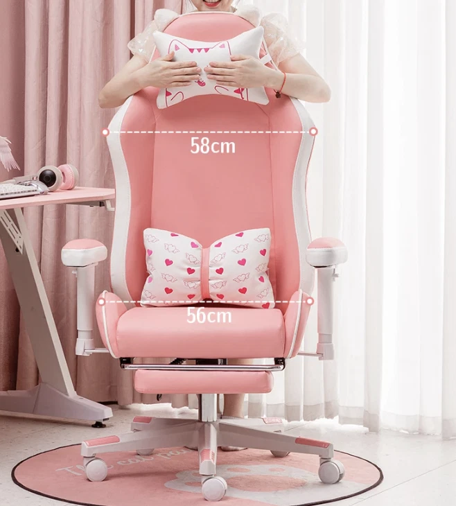 KAWAII CAT Gaming Chair HOME OFFICE ADJUSTABLE ANIME MANGA CARTOON