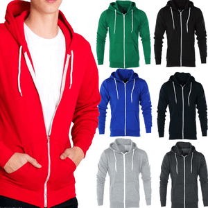 felpa tinta unita con cappuccio