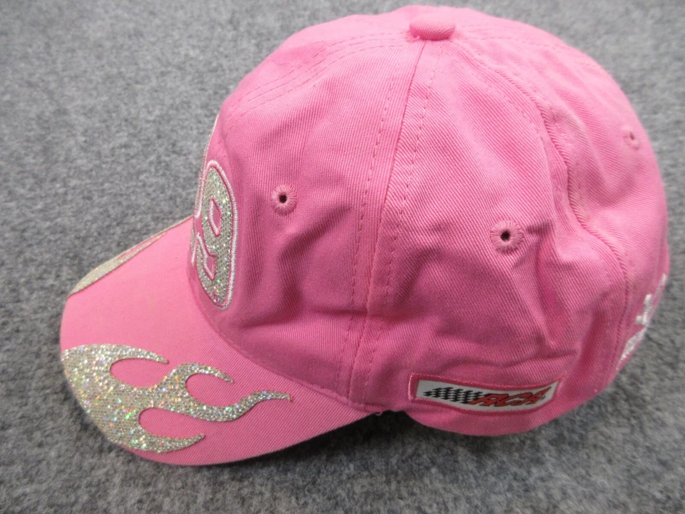 Gorra Kevin Harvick Correa Trasera Rosa Plata Logo Nascar Mujer Damas Foto 4 de 4