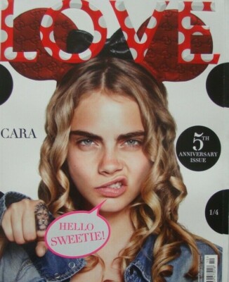 Cara Delevigne Courtney Love Jessica Lange LOVE 10 2013 Anniversary Issue NEW