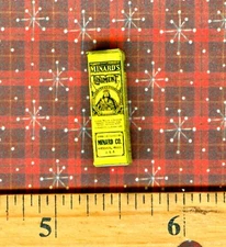Dollhouse Miniature size Minards  Liniment Box # M 