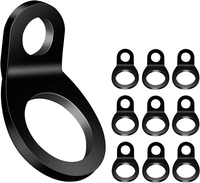 Tie Down Anchors Hooks Dirt Bike Tie Down Strap Rings For Motorcycle 10PCS Black