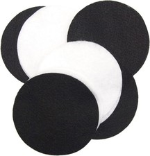 Black  White Craft Felt Circles 5 Inch - 15pc 