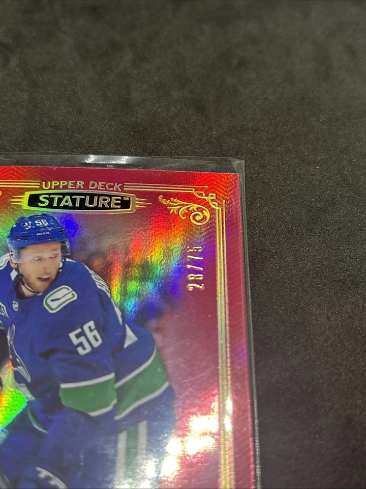 2019-20 Sature Guillaume Brisebois Red Rookie /75 Canuck’s A3 - Image 3 of 3
