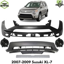 Front Bumper Cover Primed Plastic Fog Lights Kit For 2007-2009 Suzuki Xl-7 Front Bumper Cover Primed Plastic Fog Lights Kit For 2007-2009 Suzuki Xl-7