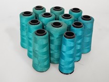 Coats Ultimax Polyester Thread Tex40 Cyan Green Bundle - x12 5in Spools NOS