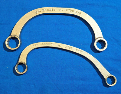 #ad #ad Bonney 2700 amp; 2701 SAE starter wrenches 3 4quot; 5 8quot; amp; 9 16quot; 5 8quot; Matte finish $49.00