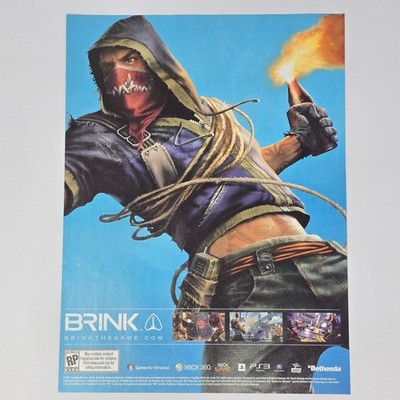 Brink Xbox 360 PlayStation 3 PS3 PC The Game Print Ad/Poster