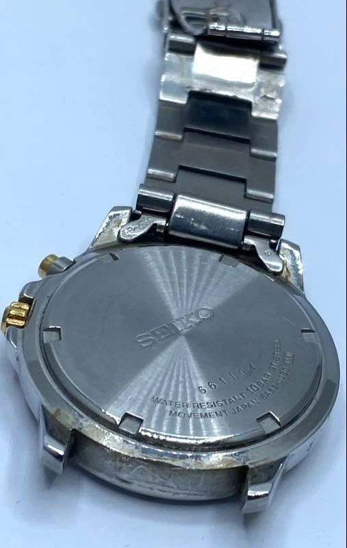 Reloj Hombre Seiko Perpetual Calendar 39mm WR100M Cuarzo Dos Tonos S. Acero 113g Foto 3 de 4