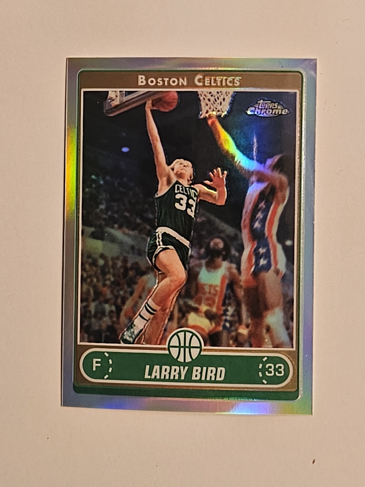 2006-07 Topps Chrome  Larry Bird Refractor Card #151