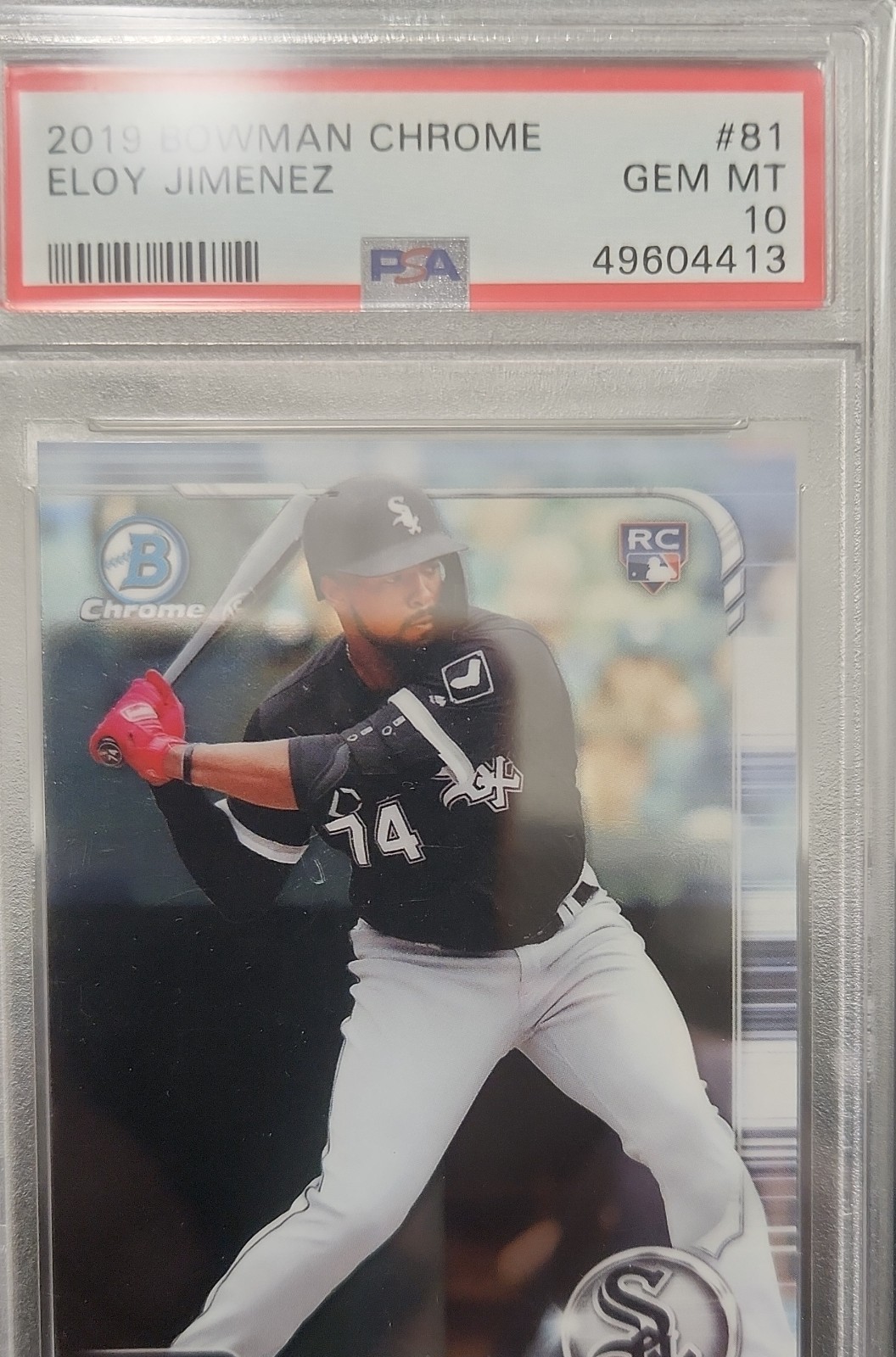 2019 Bowman Chrome Rookie Eloy Jimenez #81 PSA Gem Mint 10-White Sox (RC)