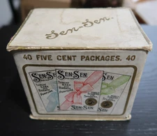 Vintage Sen-Sen Breath Mints Box 40 Five Cent Packages American Chicle Co
