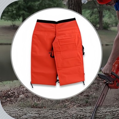 Chainsaw Protective Dynamic Apron Chaps 36''L 30-42'' Waist For Stihl Orange New