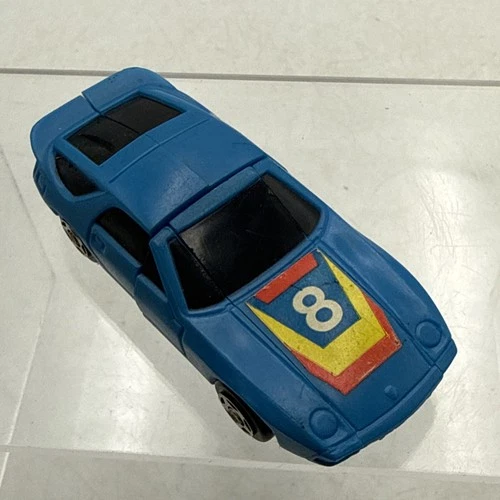 Vtg Remco 1984 Zybots Series 1 Torque Blue Porsche Car Robot Transformer VGC