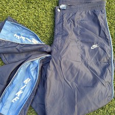VTG Nike Gusset Nylon Pants Large Track Basketball 1980s USA Made OG Rare Navy