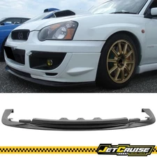 Fits 04 05 Subaru Impreza WRX STI V-Limited Gloss Black Front Bumper Lip Spoiler