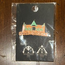 RARE! Walt Disney World SWAN & DOLPHIN WDW Hotel Resort Disney Parks Lapel NEW!