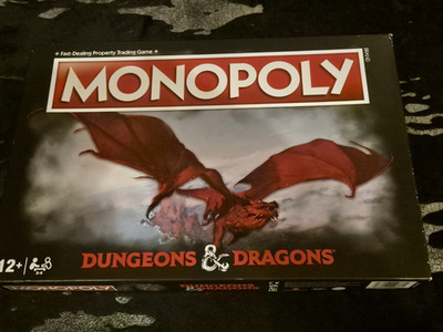 Monopoly Dungeons & Dragons Brettspiel komplett 100% mit allen Teilen & Regeln