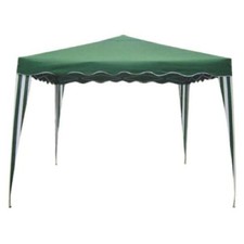 Gazebo pieghevole acciaio verniciato telo polietilene verde 2x3 metri
