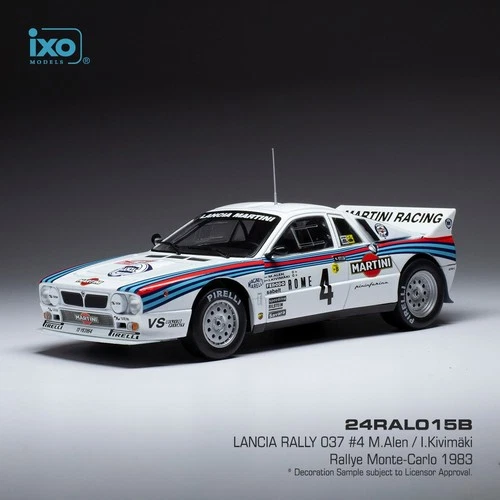 IXO 24RAL015B Lancia Rally 037 4 Rallye Monte Carlo 1983 Alen/ Kivimaki 1/24 NEW