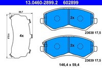 ATE Bremsbelagsatz Scheibenbremse 13.0460-2899.2 FüR Chrysler Jeep Voyager RS RG