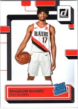 2022-23 Donruss #207 Shaedon Sharpe Rated Rookies Signatures
