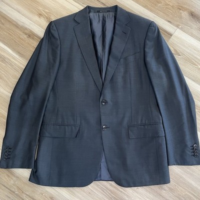 Ermenegildo Zegna Gray Blazer Wool Blend Classic Business Euro 50 / US 40R
