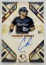 Connor Norby 2025 Topps Diamond Icons SP RC Chrome Auto Autograph /25 Marlins