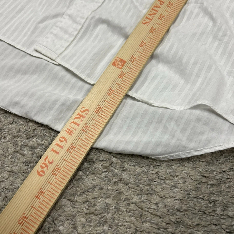 Camisa De Colección Christian Dior Chemise Para Hombres Puño Francés Botón 15.5 34/35 Blanca Foto 4 de 4